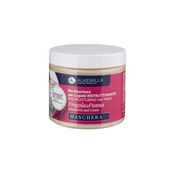 MASCHERA CAPELLI RISTRUTTURANTE PANNA E FRAGOLA | ALKEMILLA