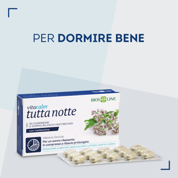 VITACALM • TUTTA NOTTE CON MELATONINA | BIOS LINE - immagine 2