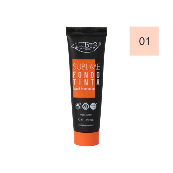 SUBLIME FONDOTINTA LIQUID FOUNDATION 01 | PUROBIO COSMETICS