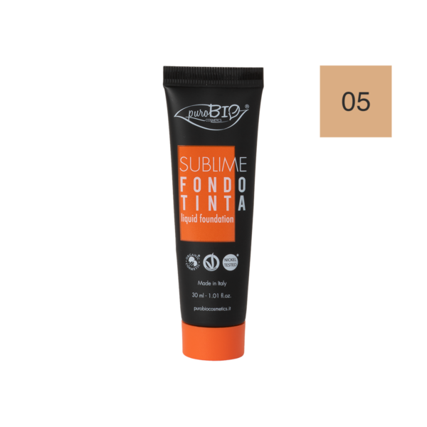 SUBLIME FONDOTINTA LIQUID FOUNDATION 05 | PUROBIO COSMETICS