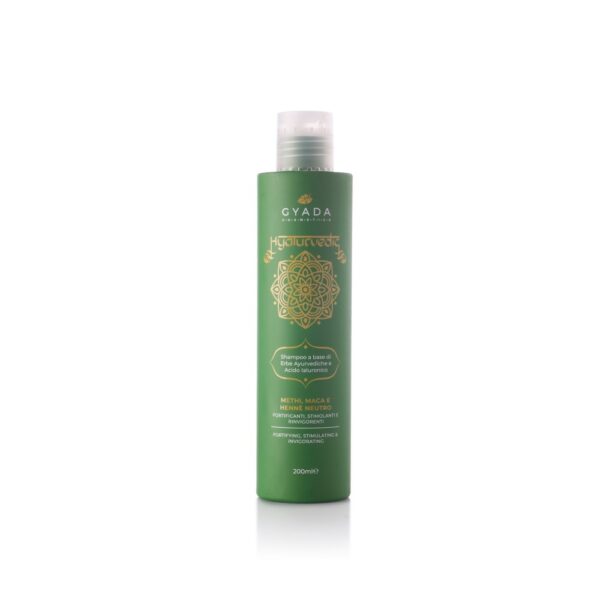 HYALURVEDIC SHAMPOO FORTIFICANTE METHI, MACA, HENNÈ NEUTRO | GYADA COSMETICS