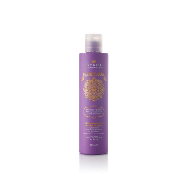 HYALURVEDIC SHAMPOO PURIFICANTE NEEM, MORINGA, HENNÈ NEUTRO | GYADA COSMETICS