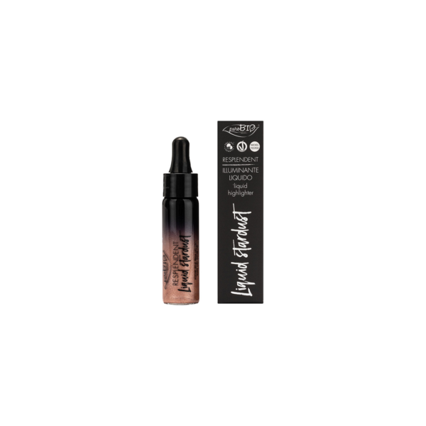RESPLENDENT LIQUID STARDUST 02 ORO ROSA | PUROBIO COSMETICS