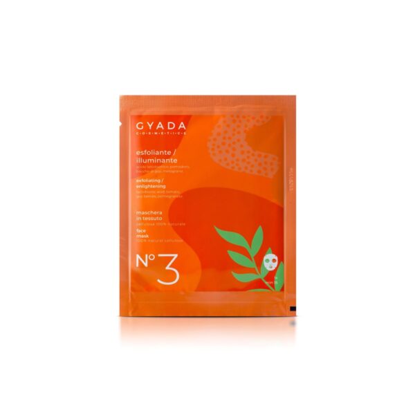 MASCHERA IN TESSUTO N.3 ESFOLIANTE / ILLUMINANTE | GYADA COSMETICS