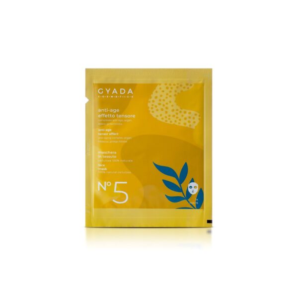 MASCHERA IN TESSUTO N.5 ANTI-AGE / EFFETTO TENSORE | GYADA COSMETICS