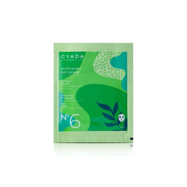 MASCHERA IN TESSUTO N.6 PURIFICANTE / PELLI GRASSE | GYADA COSMETICS