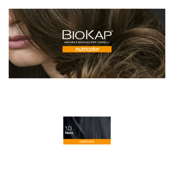 BIOKAP NUTRICOLOR TINTA 1.0 NERO | BIOS LINE