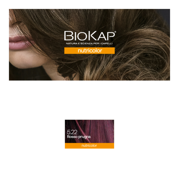 BIOKAP NUTRICOLOR TINTA 5.22 ROSSO PRUGNA | BIOS LINE