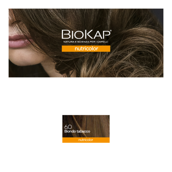 BIOKAP NUTRICOLOR TINTA 6.0 BIONDO TABACCO | BIOS LINE