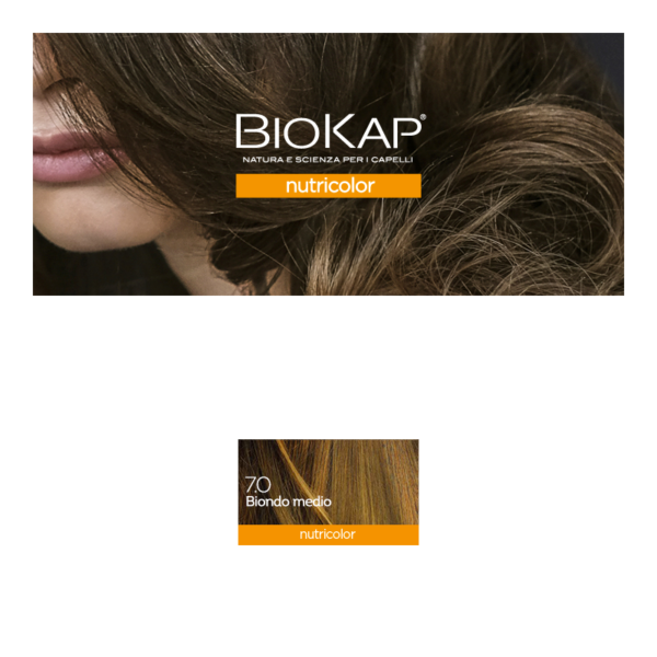 BIOKAP NUTRICOLOR TINTA 7.0 BIONDO MEDIO | BIOS LINE
