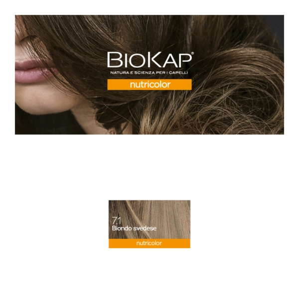 BIOKAP NUTRICOLOR TINTA 7.1 BIONDO SVEDESE | BIOS LINE