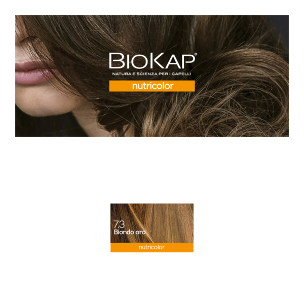 BIOKAP NUTRICOLOR TINTA 7.3 BIONDO ORO | BIOS LINE