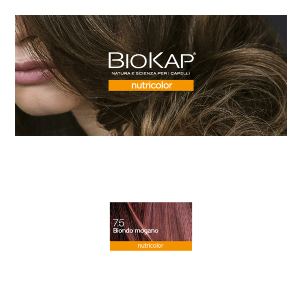 BIOKAP NUTRICOLOR TINTA 7.5 BIONDO MOGANO | BIOS LINE