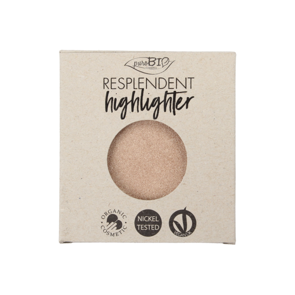 RESPLENDENT HIGHLIGHTER 01 CHAMPAGNE REFILL | PUROBIO COSMETICS