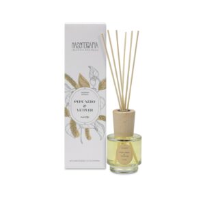DIFFUSORE CON BASTONCINI PEPE NERO E VETIVER 100 ml | NASOTERAPIA