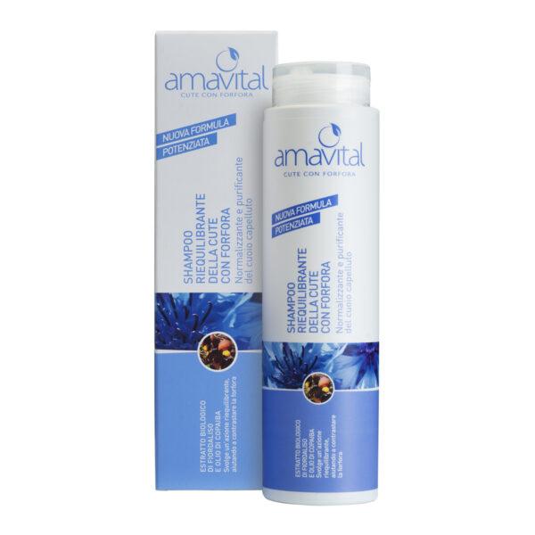 SHAMPOO RIEQUILIBRANTE DELLA CUTE CON FORFORA | AMAVITAL