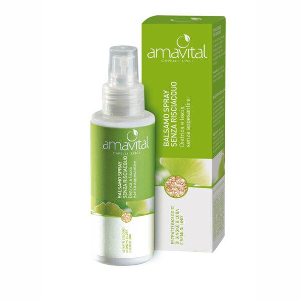 BALSAMO SPRAY SENZA RISCIACQUO Capelli Lisci | AMAVITAL