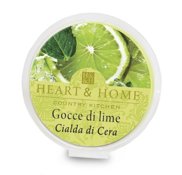 GOCCE DI LIME • CIALDA IN CERA DI SOIA 26g | HEART & HOME