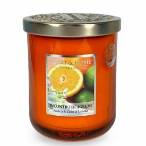 INCONTRO DI AGRUMI • CANDELA IN GIARA 115g | HEART & HOME