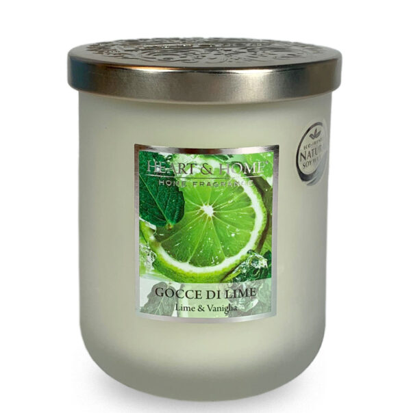 GOCCE DI LIME • CANDELA IN GIARA 115g | HEART & HOME
