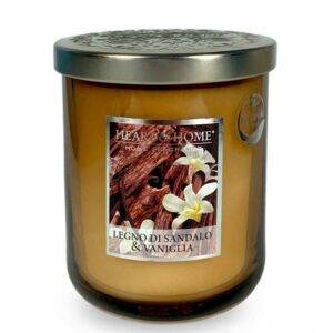 LEGNO DI SANDALO E VANIGLIA • CANDELA IN GIARA 115g | HEART & HOME