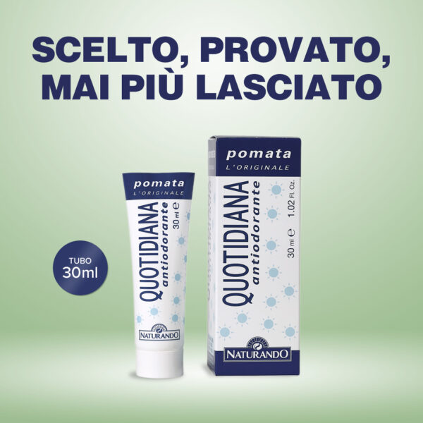 DEODORANTE NATURALE QUOTIDIANA ANTIODORANTE POMATA 30 ml | NATURANDO - immagine 2
