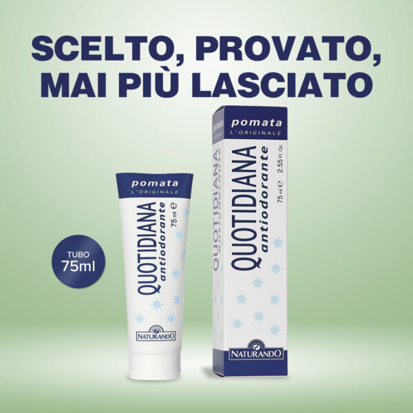DEODORANTE NATURALE QUOTIDIANA ANTIODORANTE POMATA 75 ml | NATURANDO - immagine 2