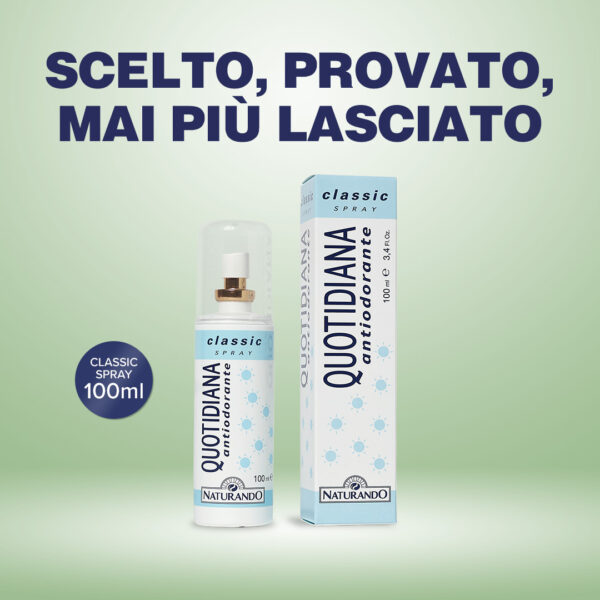 DEODORANTE NATURALE SPRAY QUOTIDIANA ANTIODORANTE CLASSIC | NATURANDO - immagine 2