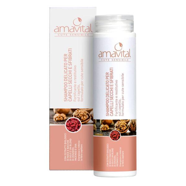 SHAMPOO DELICATO PER CAPELLI SECCHI E SFIBRATI | AMAVITAL