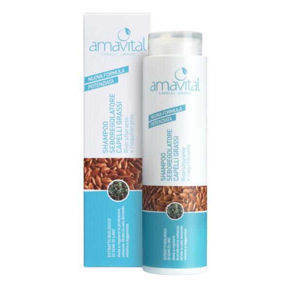 SHAMPOO SEBOREGOLATORE CAPELLI GRASSI | AMAVITAL