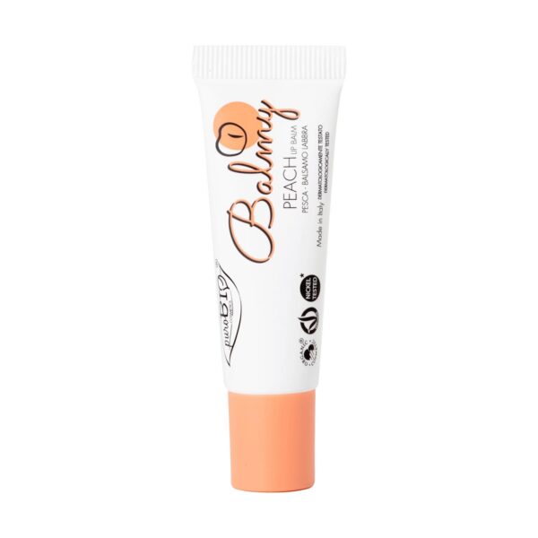 BALMY • BALSAMO LABBRA IDRATANTE PESCA | PUROBIO COSMETICS