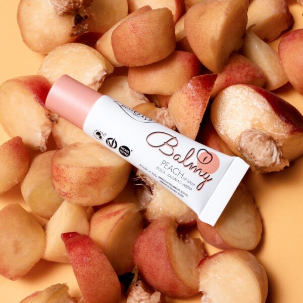 BALMY • BALSAMO LABBRA IDRATANTE PESCA | PUROBIO COSMETICS - immagine 2