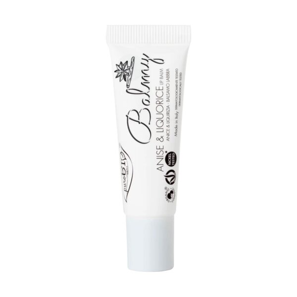 BALMY • BALSAMO LABBRA IDRATANTE ANICE E LIQUIRIZIA | PUROBIO COSMETICS