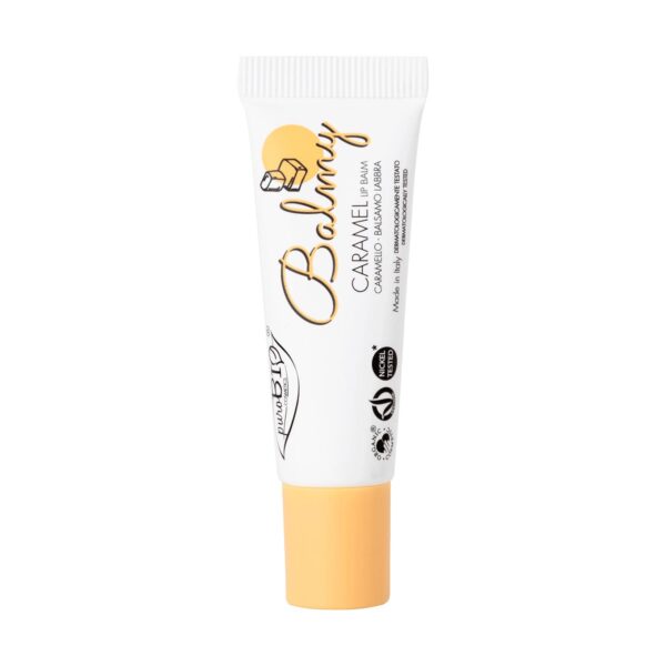BALMY • BALSAMO LABBRA IDRATANTE CARAMELLO | PUROBIO COSMETICS