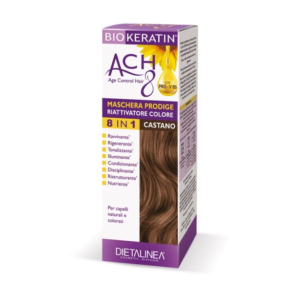 MASCHERA CAPELLI RIATTIVATORE COLORE CASTANO | BIOKERATIN ACH8