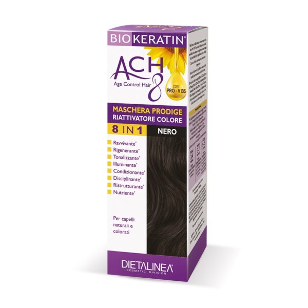MASCHERA CAPELLI RIATTIVATORE COLORE NERO | BIOKERATIN ACH8
