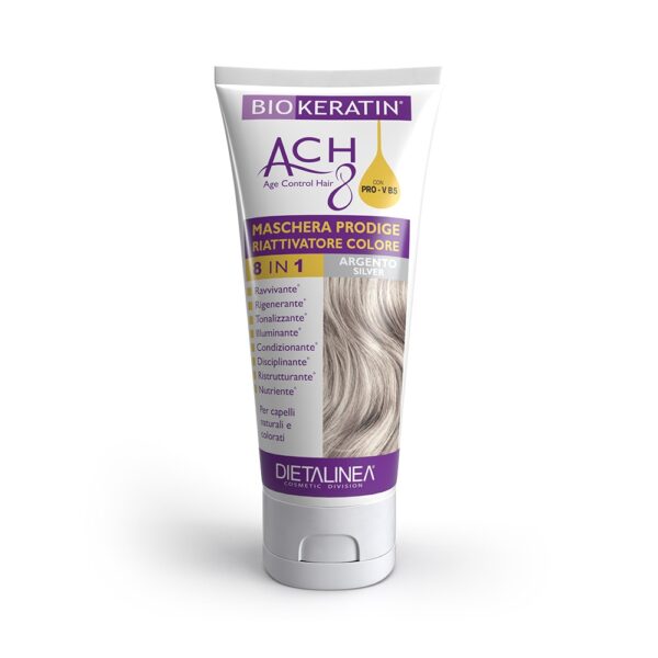 MASCHERA CAPELLI RIATTIVATORE COLORE ARGENTO | BIOKERATIN ACH8 - immagine 2