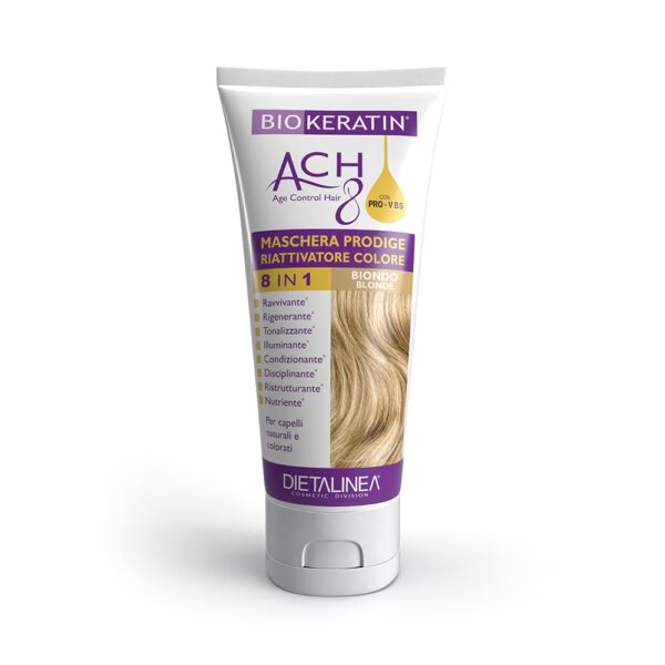 MASCHERA CAPELLI RIATTIVATORE COLORE BIONDO | BIOKERATIN ACH8 - immagine 2