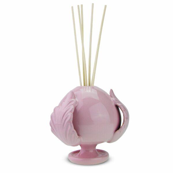 DIFFUSORE IN CERAMICA CON BASTONCINI IL PUMO DI ERBOLINEA ROSA 50 ml | ERBOLINEA