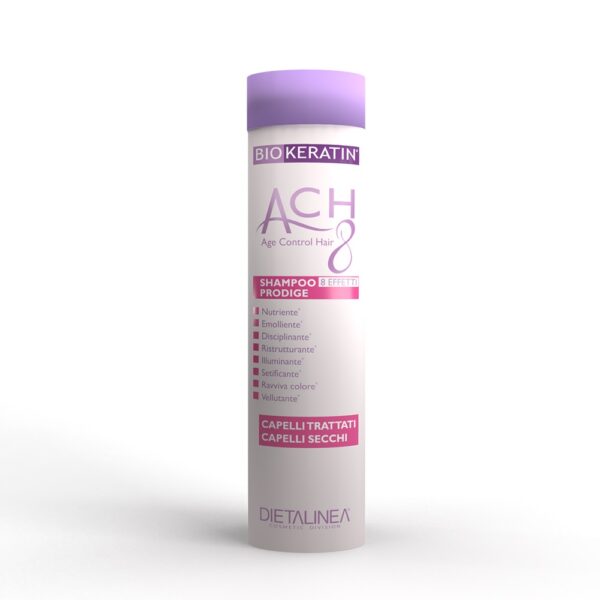 SHAMPOO PRODIGE CAPELLI TRATTATI E CAPELLI SECCHI | BIOKERATIN ACH8 - immagine 2