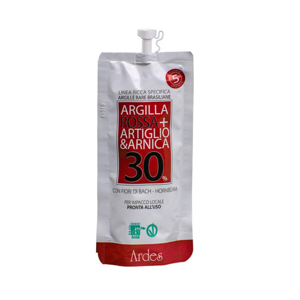 ARGILLA ROSSA + 30% ARTIGLIO E ARNICA | ARDES COSMETICI