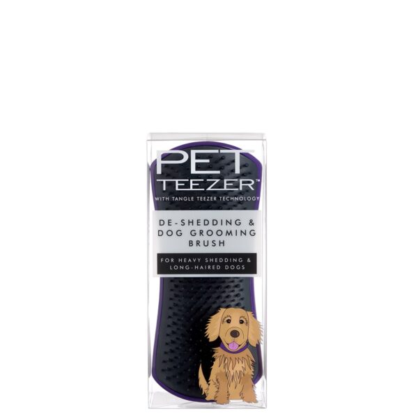 SPAZZOLA PER CANI PET TEEZER: DE-SHEDDING PURPLE/GREY | TANGLE TEEZER - immagine 2