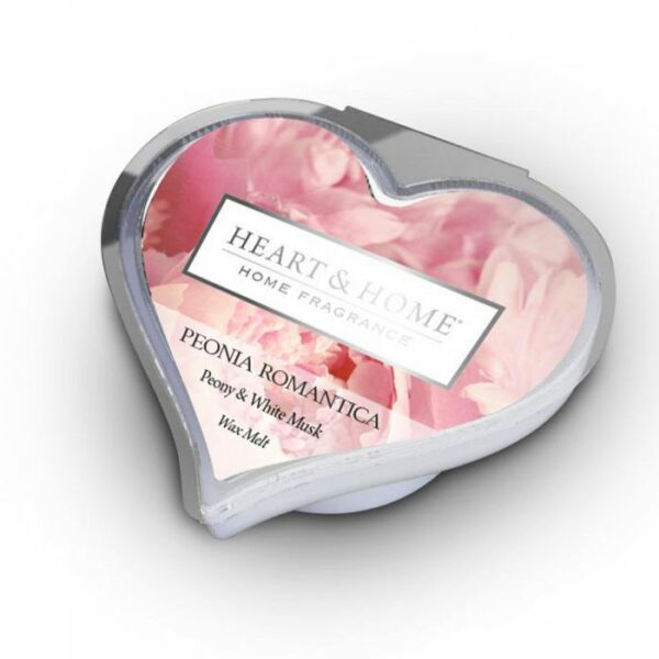 PEONIA ROMANTICA • CIALDA IN CERA DI SOIA 26g | HEART & HOME