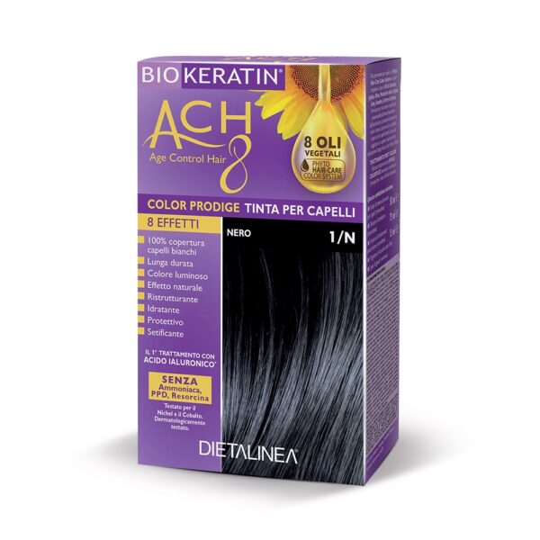 TINTA PER CAPELLI NERO 1/N | BIOKERATIN ACH8
