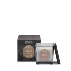 ACCORDI DI FONDO • TABACCO SPEZIATO E AMBRA PURA / CANDELA 200 g | NASOTERAPIA