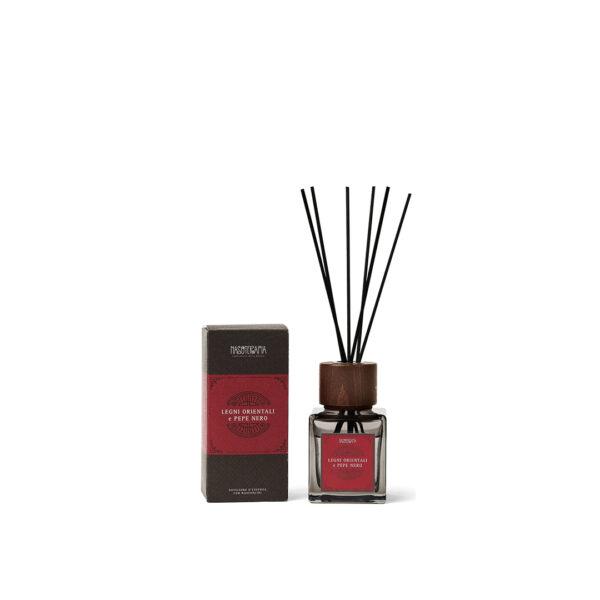 LEGNI ORIENTALI E PEPE NERO DIFFUSORE CON BASTONCINI 200 ml | NASOTERAPIA