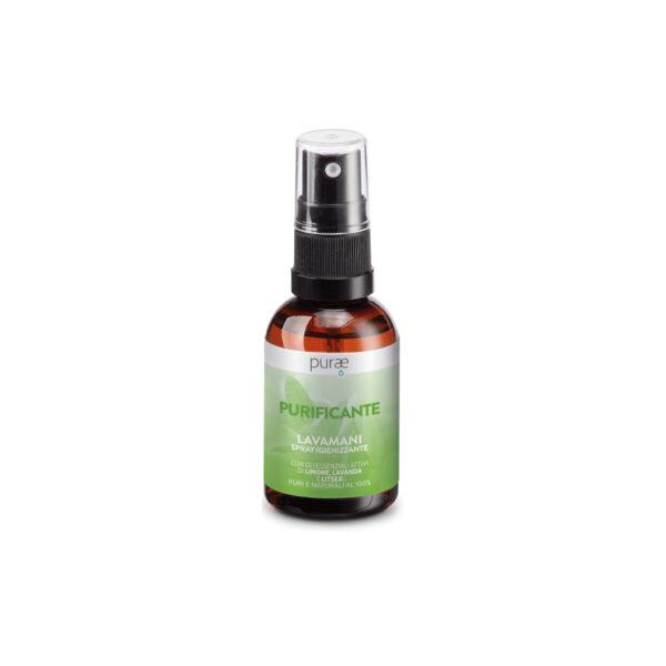 PURIFICANTE • LAVAMANI SPRAY IGIENIZZANTE LIMONE, LAVANDA E LITSEA | PURAE