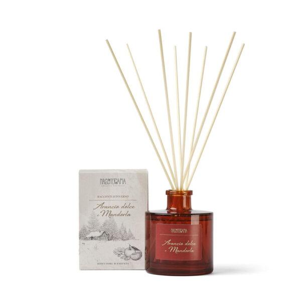 RACCONTI D'INVERNO ARANCIO DOLCE E MANDORLA DIFFUSORE CON BASTONCINI 500 ml | NASOTERAPIA