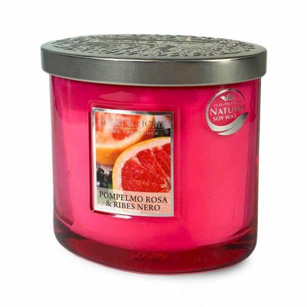 POMPELMO E RIBES • CANDELA TWIN ELLIPSE 230g | HEART & HOME