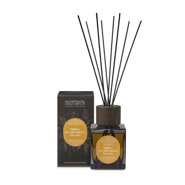 MIRRA E CARAMELLO SALATO DIFFUSORE CON BASTONCINI 500 ml | NASOTERAPIA